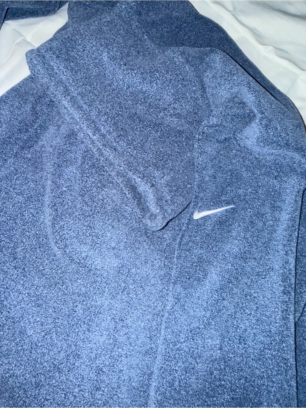 Nike women’s running Dark Blue Fleece with White Swoosh